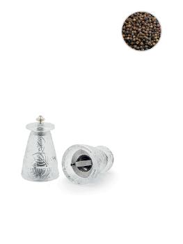 Feuilles pepper grinder in clear crystal - Lalique
